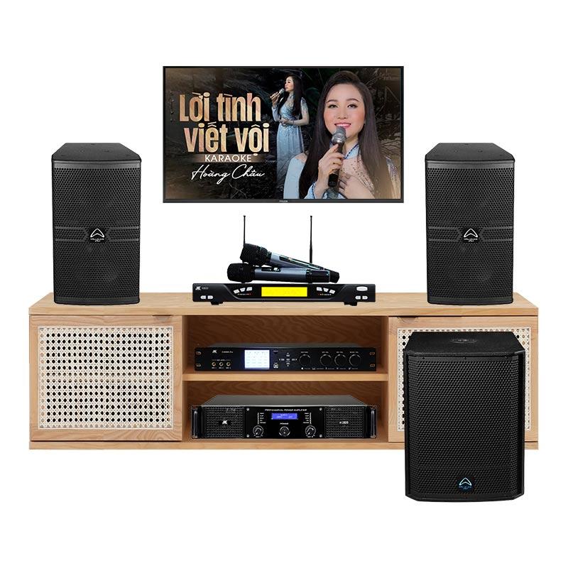Dàn karaoke cao cấp HDR84 (Wharfedale Anglo X12A, AX15B, JKaudio H2600, X9000 Pro, K800) Dàn karaoke cao cấp HDR84 (Wharfedale Anglo X12A, AX15B, JKaudio H2600, X9000 Pro, K800)