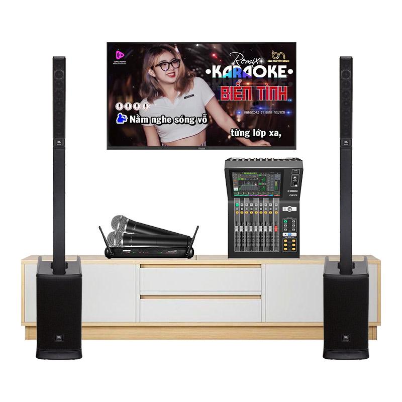 Dàn karaoke gia đình KGD170 (JBL Eon One MK2, Yamaha DM3S, Shure SVX288/PG58) Dàn karaoke gia đình KGD170 (JBL Eon One MK2, Yamaha DM3S, Shure SVX288/PG58)