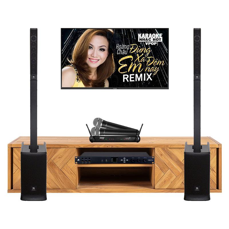 Dàn karaoke gia đình KGD173 (JBL Eon One MK2, JKaudio X6000 Plus, Shure SVX288/PG58) Dàn karaoke gia đình KGD173 (JBL Eon One MK2, JKaudio X6000 Plus, Shure SVX288/PG58)