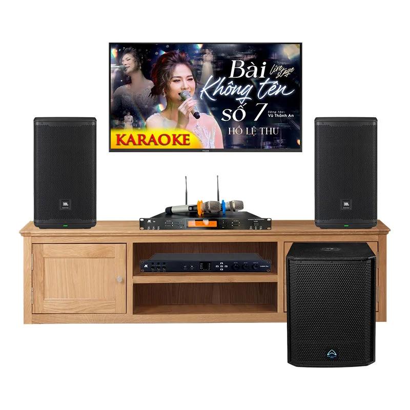 Dàn karaoke gia đình KGD228 (JBL Eon 710, JKAudio X6000 Plus, JKAudio B9, Wharfedale T-SUB AX15B) Dàn karaoke gia đình KGD228 (JBL Eon 710, JKAudio X6000 Plus, JKAudio B9, Wharfedale T-SUB AX15B)