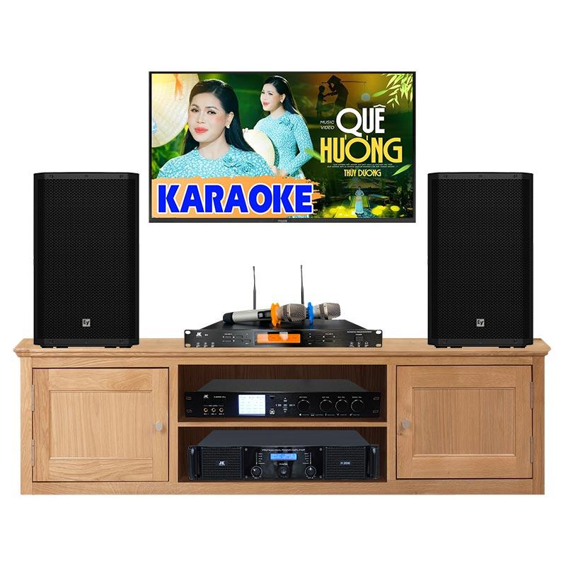 Dàn karaoke gia đình KHD74 (Electro Voice ZLX12-G2, JKAudio H2600, JKAudio X9000 Pro, JKAudio B9) Dàn karaoke gia đình KHD74 (Electro Voice ZLX12-G2, JKAudio H2600, JKAudio X9000 Pro, JKAudio B9)