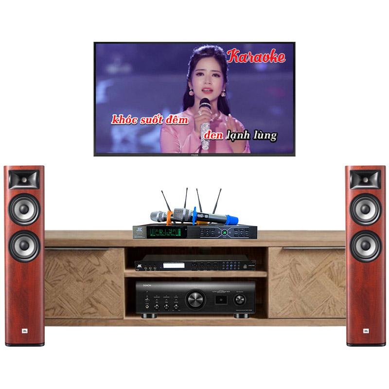 Dàn nghe nhạc và Hát karaoke JBL NK32 ( JBL 680, Denon 1700NE, Micro, vang số ) Dàn nghe nhạc và Hát karaoke JBL NK32 ( JBL 680, Denon 1700NE, Micro, vang số )