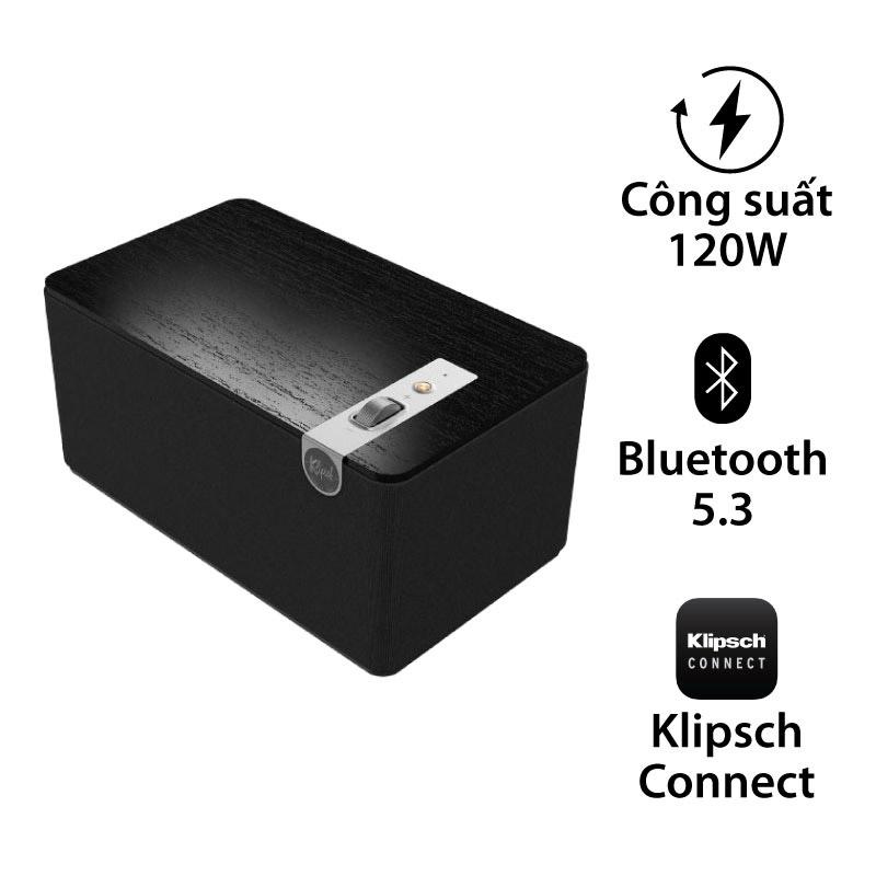 Loa Klipsch The Three Plus, Công Suất 120W, Bluetooth 5.3, Phono/Line, RCA, Optical, Klipsch Connect Loa Klipsch The Three Plus, Công Suất 120W, Bluetooth 5.3, Phono/Line, RCA, Optical, Klipsch Connect
