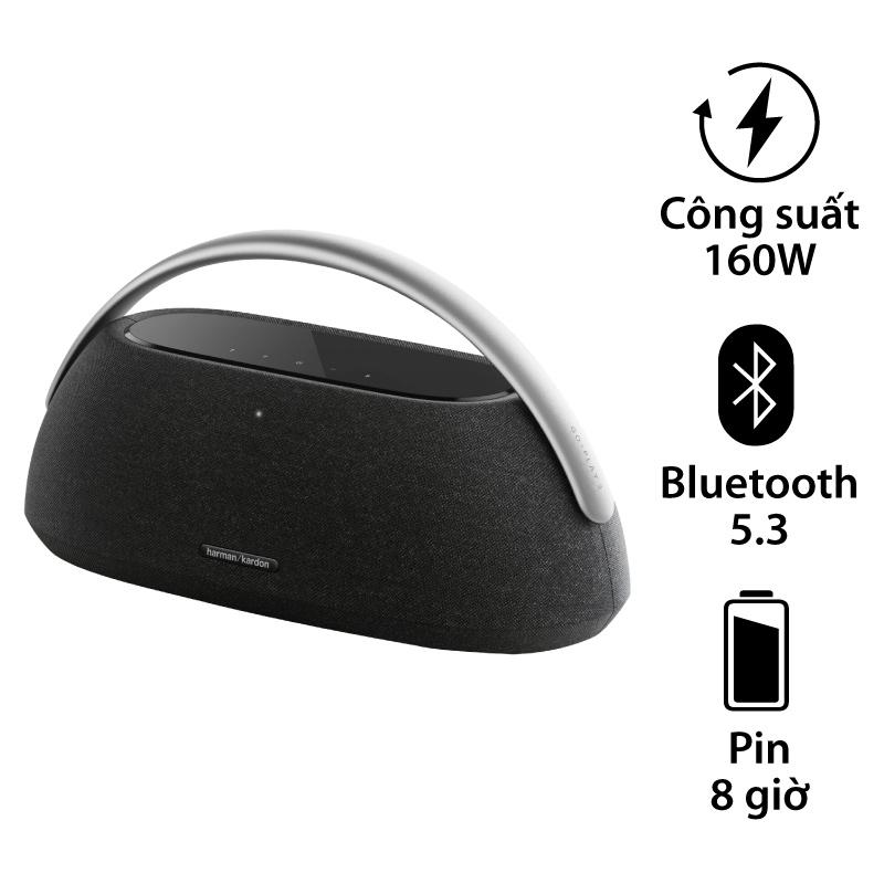 Loa Harman Kardon Go Play 3 Chính Hãng, Công suất 160W, Pin 8h, Bluetooth 5.2, AUX, Mic thoại, Auto Self Tuning Loa Harman Kardon Go Play 3 Chính Hãng, Công suất 160W, Pin 8h, Bluetooth 5.2, AUX, Mic thoại, Auto Self Tuning