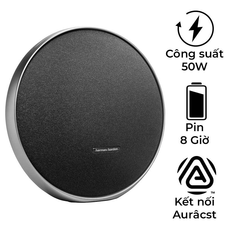 Loa Harman Kardon Onyx Studio 9, Pin 8h, Công Suất 50W, Bluetooth 5.3 Auracast, AUX, Công nghệ Sound Field, APP Harman Kardon One Loa Harman Kardon Onyx Studio 9, Pin 8h, Công Suất 50W, Bluetooth 5.3 Auracast, AUX, Công nghệ Sound Field, APP Harman Kardon One