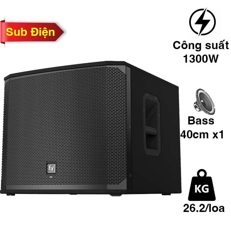 Loa sub Electro voice EKX15SP, Liền công suất, Bass 40cm, 1300W, Class D Loa sub Electro voice EKX15SP, Liền công suất, Bass 40cm, 1300W, Class D