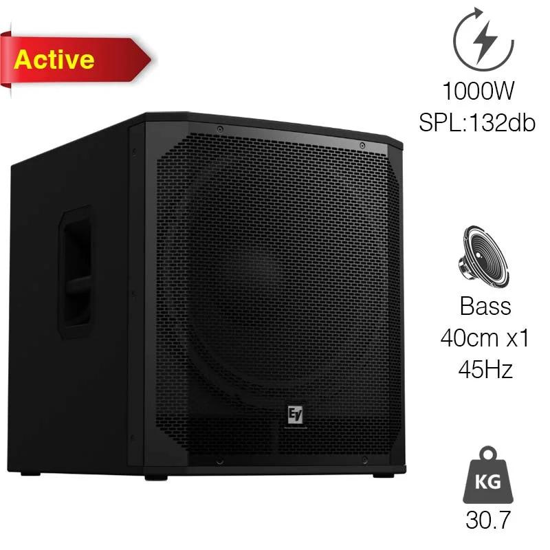 Loa sub Electro voice Eviva 18SP, Bass 45cm, Công suất 1000W Loa sub Electro voice Eviva 18SP, Bass 45cm, Công suất 1000W