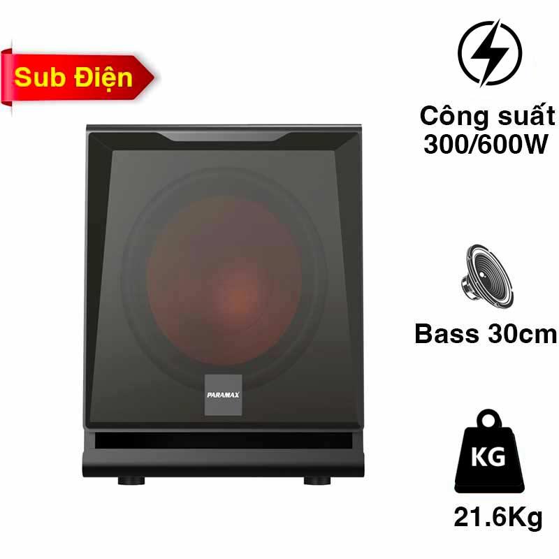 Loa Sub Paramax D30, Bass 30cm, công Suất 600W (Peak) Loa Sub Paramax D30, Bass 30cm, công Suất 600W (Peak)