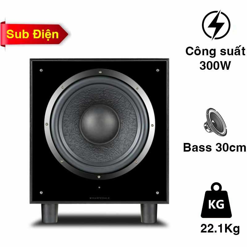 Loa Sub Wharfedale SW12, Bass 30cm, Công Suất 450W Peak, SPL 118dB Loa Sub Wharfedale SW12, Bass 30cm, Công Suất 450W Peak, SPL 118dB