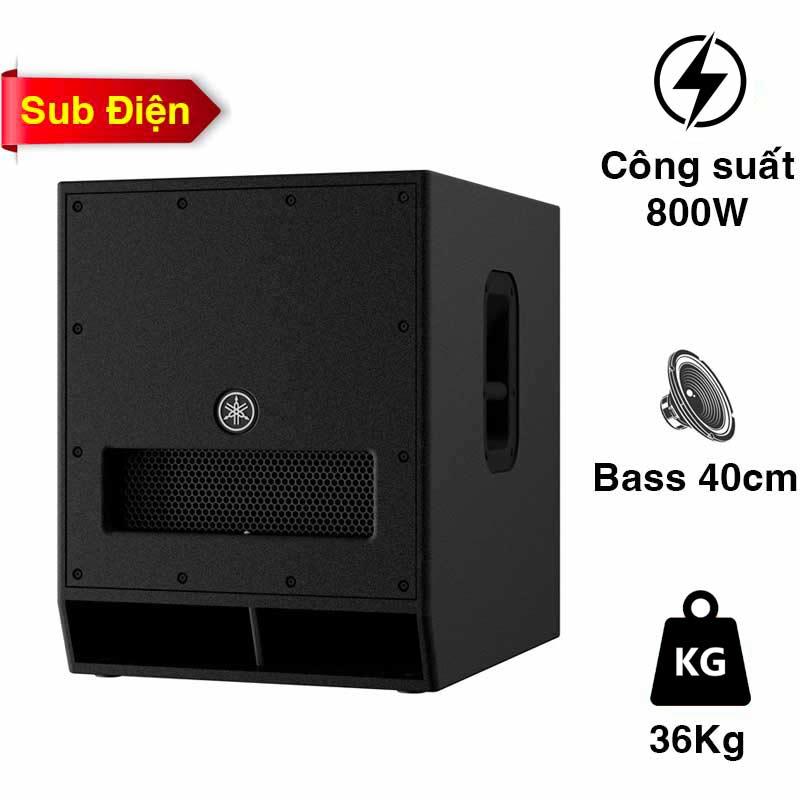 Loa sub Yamaha DXS15MKII, Bass 15 inch, Mạch class-D, Công suất 800W Loa sub Yamaha DXS15MKII, Bass 15 inch, Mạch class-D, Công suất 800W