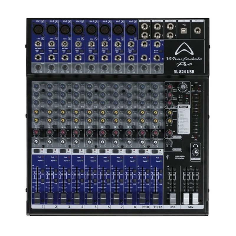 Bàn Mixer Wharfedale SL824USB, 12 Kênh, Analog Bàn Mixer Wharfedale SL824USB, 12 Kênh, Analog
