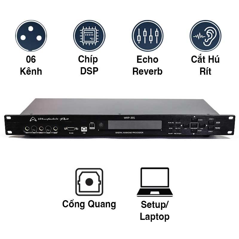 Vang số Wharfedale WKP301, Chống Hú Rít, 6CH, Optical Vang số Wharfedale WKP301, Chống Hú Rít, 6CH, Optical