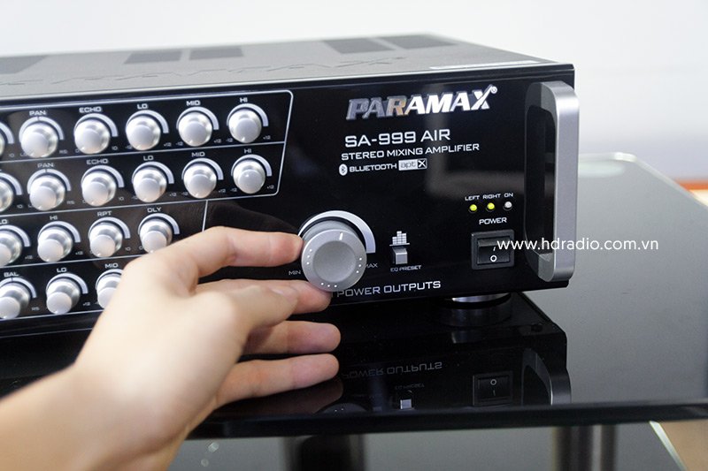 Amply Paramax SA 999 AIR New, (500W/2 Kênh, Bluetooth, 12Kg)-3