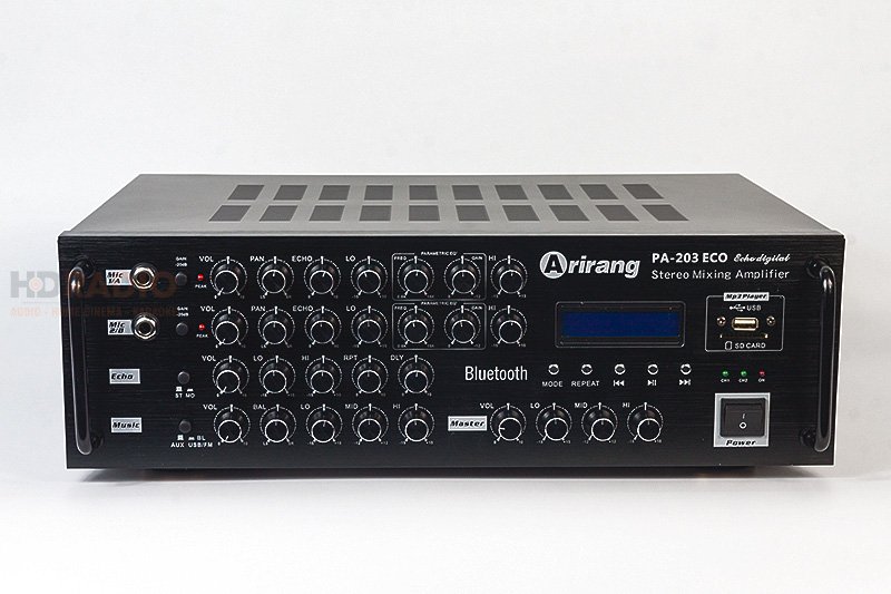 Amply Arirang PA 203Eco (200W/2 Kênh, Bluetooth, FM, 8,5Kg)-4
