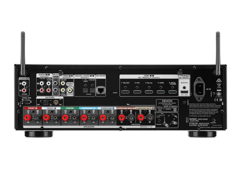 Amply Denon AVR-X1600H-1