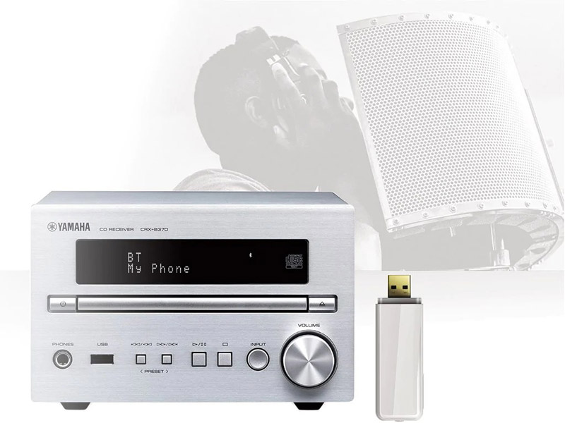 Amply Yamaha CRX-B370, 2 Kênh, 20W/CH (6 Ohm), Bluetooth-5