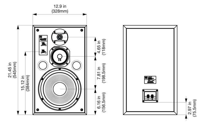 Loa JBL 4307 Studio Monitor (Độ nhạy 91dB, Tần số 45hz-45KHz)-6