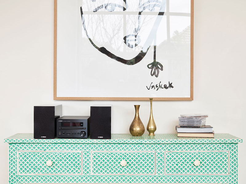 Dàn nghe nhạc mini Yamaha MCR-B370, Bluetooth, FM, CD, USB, Optical, AUX, DAC Burr-Brown-2