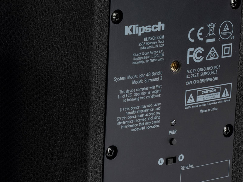 Loa Klipsch Surround 3 Chính Hãng, Loa Surround không dây, Công Suất 60W, Wifi-8