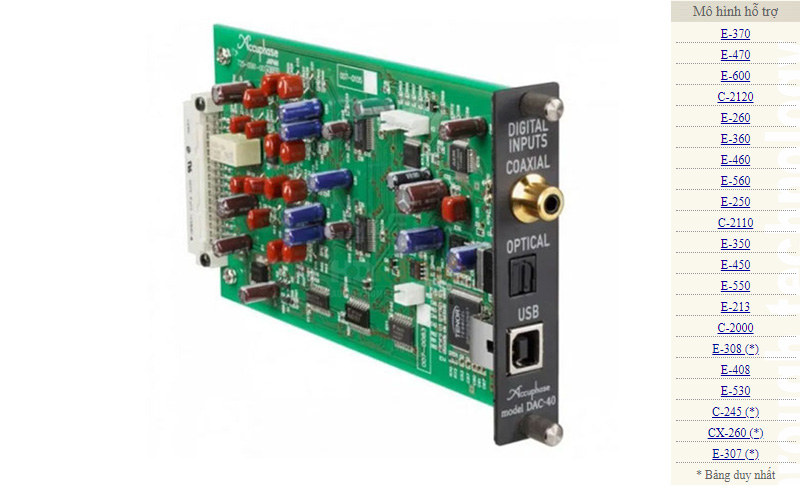 Bo DAC rời Accuphase DAC-40-5