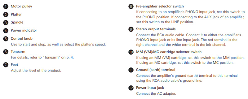 Đầu đĩa than Audio Technica AT LP7, Hộp mực MM VM520EB, RCA (33 1/3, 45 RPM)-10