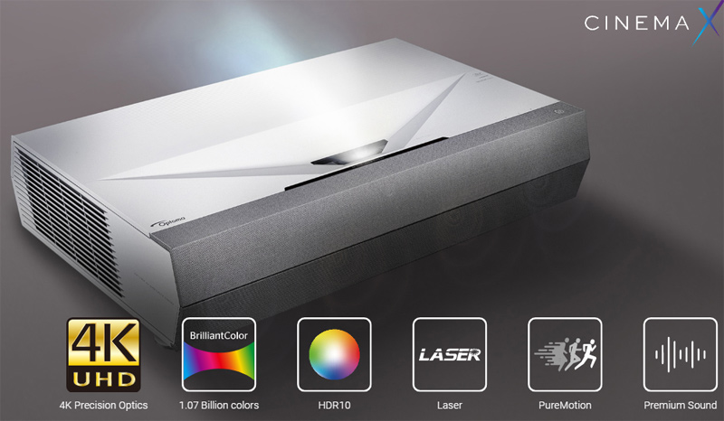 Máy chiếu 4K Siêu Gần Optoma CinemaX P2-10