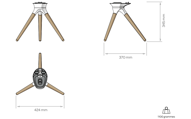 Chân loa DEVIALET Treepod (Made in France - Dùng Cho Loa Devialet Phantom I) White, Black-1