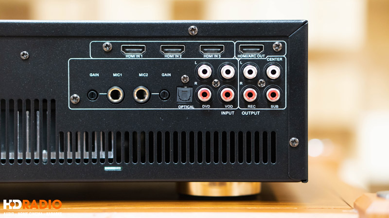 Đẩy liền vang Neko AK3500 (450Wx2 Kênh, Bluetooth, Optical, DSP Chống hú, 2 tay mic không dây)-5