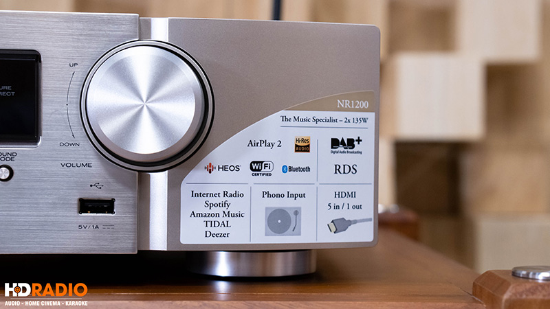 Amply Marantz NR1200 (2 Kênh, 75W/CH (8 Ohm), Bluetooth, Wifi, AirPlay)-9