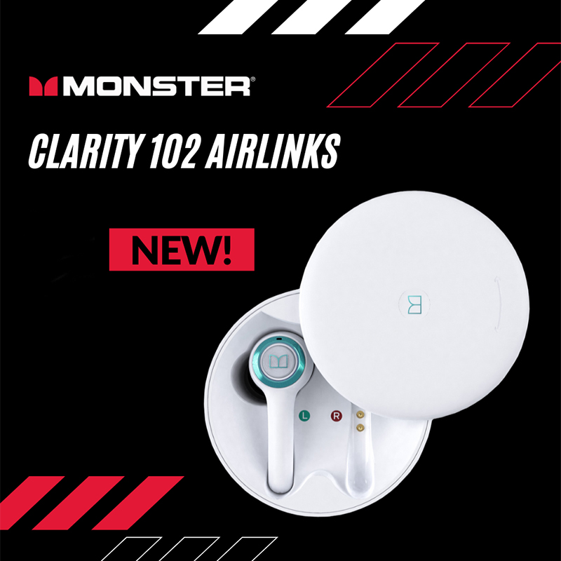 Tai Nghe Monster Clarity 102 AirLinks (Không Dây, Chống Ồn, Pin 6 Giờ, IPX5, Bluetooth 5.0)-5