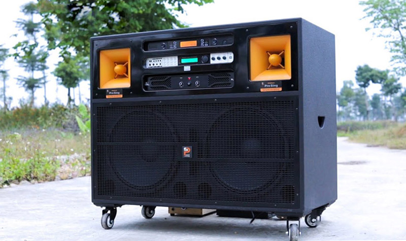 Loa Prosing J97 Pro, Công Suất 1200W, 2 Bass 40 cm, Có 2 Tay Micro (Cắm Điện)-1