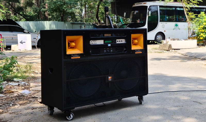 Loa Prosing J97 Pro, Công Suất 1200W, 2 Bass 40 cm, Có 2 Tay Micro (Cắm Điện)-5