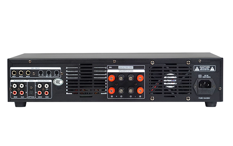 Amply Boston BS803 (350W/ Kênh, Bluetooth, Optical, DSP chống hú, 18Kg)-1