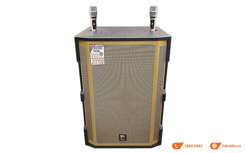 Loa kéo Prosing W18C, Bass 50 cm, Công suất 200W, Kèm 2 tay micro-1