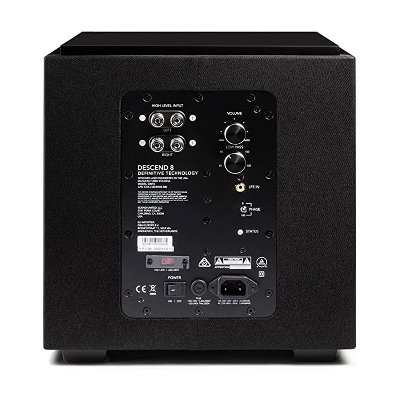 Loa Sub Definitive Technology Descend DN8, Sub điện , 200W, Bass 20cm-5