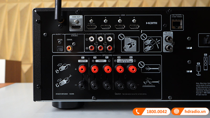 Amply Yamaha RX V4A, 8K, 5.2 Kênh, 115W/CH, Bluetooth-12