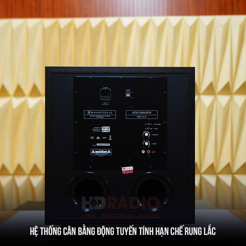 Loa Sub Wharfedale SW12, Bass 30cm, Công Suất 450W Peak, SPL 118dB-2