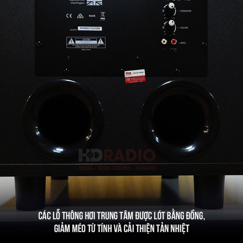 Loa Sub Wharfedale SW12, Bass 30cm, Công Suất 450W Peak, SPL 118dB-5