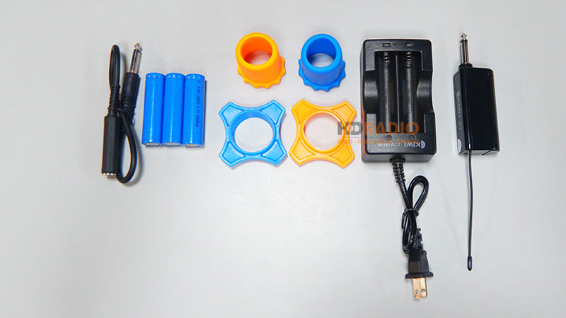 Micro không dây Kiwi A1, 2 tay mic, Kèm Pin + Sạc-11