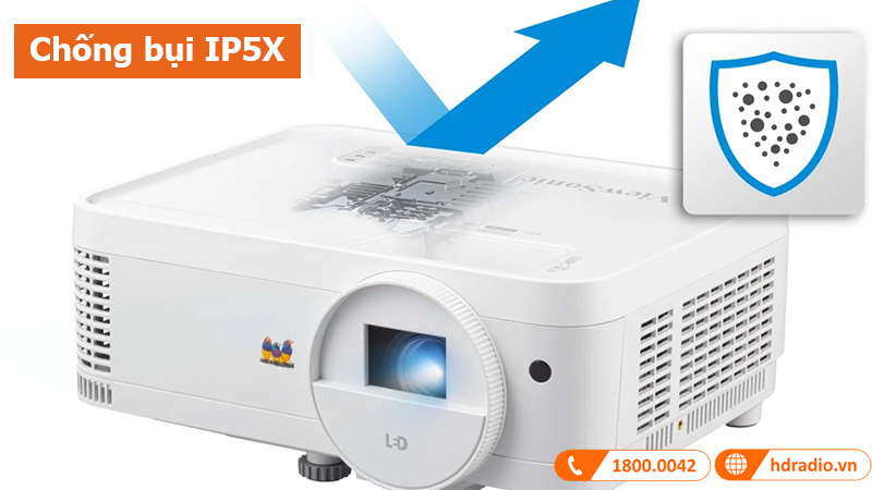 Máy Chiếu ViewSonic LS500WH, Độ sáng 3000 Lumens, Tương phản 3.000.000:1-5