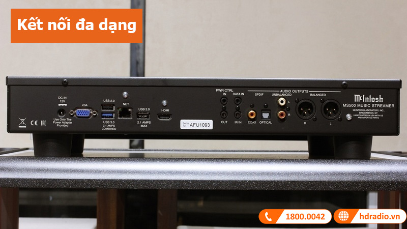 Streaming Audio Player + Music Server McIntosh MS500, Hỗ trợ quản lý nhạc số, Ethernet-5
