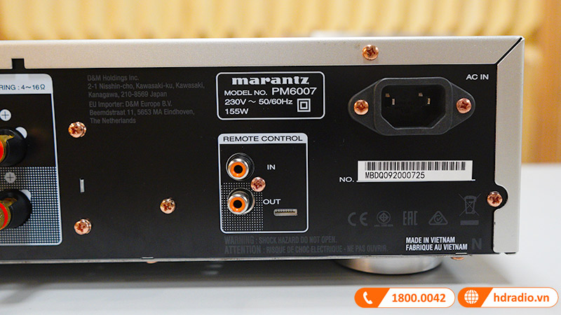 Amply Marantz PM6007, 2 Kênh, 45W/CH (8 Ohm)-12