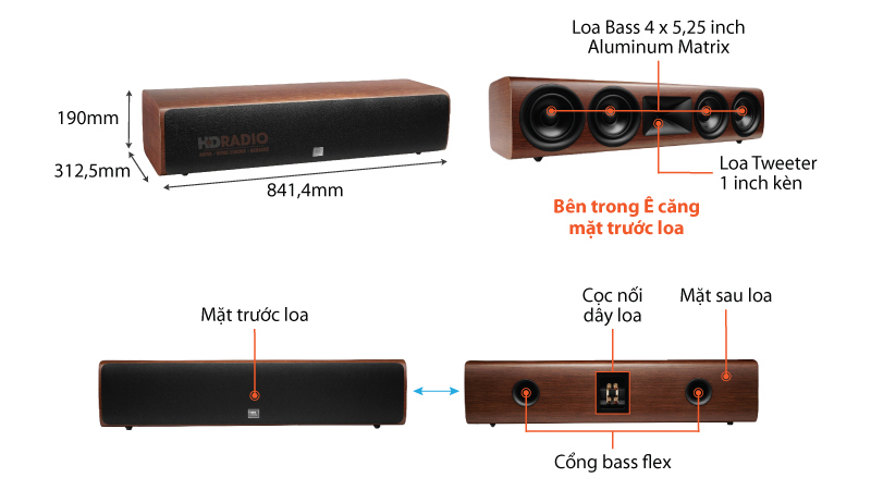 Loa JBL HDI 4500 (Độ nhạy 90dB, Tần số 50Hz-30KHz)-1