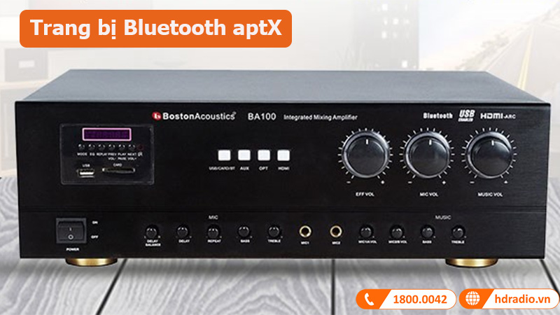 Amply Boston BA100, Bluetooth, 100W, HDMI-4