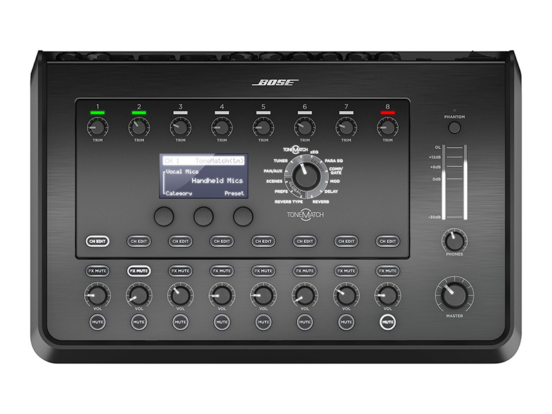 Bàn Mixer Bose T8S Tonematch, Hỗ Trợ 8 Kênh Digital, Màn Điều Khiển LCD trực quan, 5 cài đặt trước-1