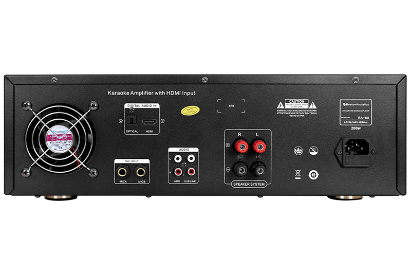 Amply Boston BA180, 200W, Bluetooth, HDMI, USB, OPTICAL-2