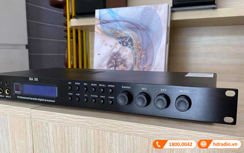 Vang số Boston BAX8, Optical, Echo + Reverb, DSP-3