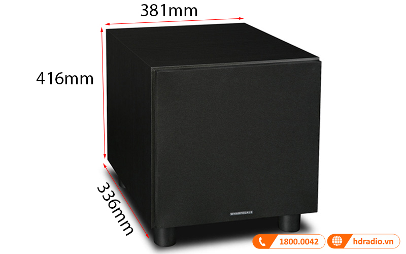 Loa Sub Wharfedale SW10, Sub điện, 200W RMS, Bass 25cm-2