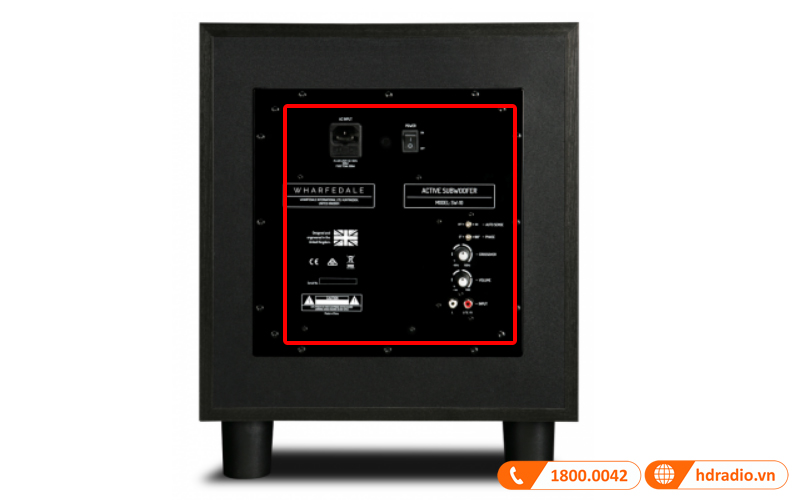 Loa Sub Wharfedale SW10, Sub điện, 200W RMS, Bass 25cm-5