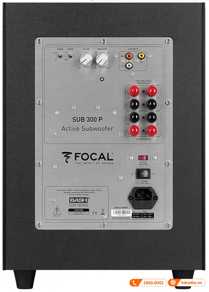 Loa Focal Sub 300P, Bass 27cm, Công suất 300-450W-2